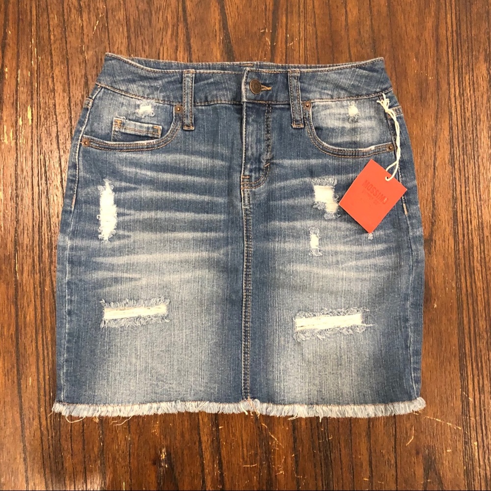 Mossimo Supply Co Blue Jean Skirt